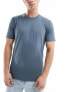 Hollister 5-pack crew neck t-shirt in tonal blues Синий, M - фото #3