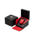ფოტო #3 პროდუქტის Men's Partenza Black and Red Silicone Strap Watch 49mm