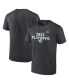 Фото #1 товара Men's Heather Charcoal Miami Dolphins 2023 NFL Playoffs T-shirt