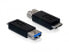 Фото #1 товара Delock USB 3.0 Adapter - USB 3.0-A FM - micro USB 3.0-B M - Male/Female - Black