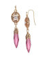 ფოტო #3 პროდუქტის Crystal Acrylic Icicle Drop Earrings