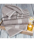 Фото #1 товара 27.5 x 53 in. Rio 100 Percent Cotton Towel Set, Silver - 8 Piece