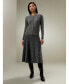 ფოტო #6 პროდუქტის Women's Cable-Knit Cashmere Crewneck Cardigan