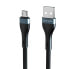 Фото #1 товара 4smarts 540422 - 1 m - USB A - Micro-USB A - USB 2.0 - 480 Mbit/s - Black - Grey