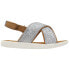 Фото #1 товара TOMS Viv Glitter Toddler Girls Size 4 M Casual Sandals 10011511