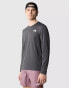 Фото #2 товара The North Face Lightbright long-sleeve t-shirt in asphalt grey-tnf black