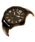 ფოტო #2 პროდუქტის Men's Watch, 48MM IP Titanium Case with Titanium Dial, Second Hand Subdual, Black Strap with Red Stitching