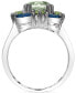 ფოტო #4 პროდუქტის Multi-Gemstone Cluster Ring (3-5/8 ct. t.w.) in Sterling Silver