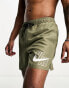 Фото #8 товара Nike Swimming Volley 5 inch large logo swim shorts in khaki