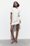 Short textured jacquard dress