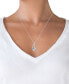 Sirena diamond Twist Pendant Necklace (3/8 ct. t.w.) in 14k White Gold