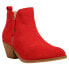 Фото #2 товара Corkys Spooktacular Pull On Round Toe Booties Womens Red Casual Boots 80-0041-60
