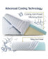 Supportive Cooling Gel Memory Foam Triangle Bed Wedge Pillow - Adjustable Hight