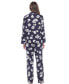 ფოტო #4 პროდუქტის Women's Long Sleeve Floral Pajama Set, 2-Piece