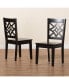 Фото #8 товара Nicolette Modern and Contemporary 2-Piece Finished Wood Dining Chair Set