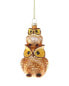 Cody Foster & Co. Stacked Owls Ornament Multicolor