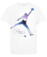 ფოტო #3 პროდუქტის Big Boys Jumpman Flight Chrome Short Sleeve T-Shirt