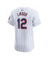 Фото #3 товара Men's Francisco Lindor White New York Mets Home Elite Jersey