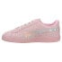 Фото #3 товара Puma Laugh Out Loud! X Suede Kitty Queen Lace Up Toddler Girls Pink Sneakers Ca