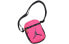 Фото #1 товара Спортивная сумка Jordan Logo диагональная 9A0197-A96 для мужчин и женщин, розового цвета