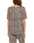 Фото #2 товара Donna Karan Sleepwear 3/4-Sleeve Sleep Top Women's