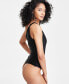 Фото #2 товара Women's One-Shoulder Thong Bodysuit, Created for Macy's