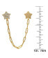 Фото #3 товара Серьги Macy's Cubic Zirconia Double Star Chain