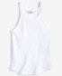 Фото #5 товара Women's Knit Strappy Scoop-Neck Tank Top, Created for Macy's