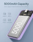 Фото #8 товара Внешний аккумулятор Baseus Mini 5000mAh 20W + кабель USB-C 20V / 3A фиолетовый