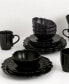 Scalloped Edge 16 Piece Service for 4 Dinnerware Set