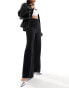 River Island wide leg trouser in black