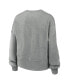 Women's Heather Gray Tennessee Volunteers Legacy Fleece Classic Arch Oversized Cropped Pullover Sweatshirt Серый, S - фото #3