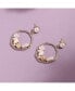 ფოტო #2 პროდუქტის Women's Circular Drop Earrings