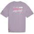 Фото #2 товара Puma Mapf1 X Mdj Graphic Crew Neck Short Sleeve T-Shirt Mens Purple Casual Tops