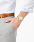 ფოტო #2 პროდუქტის Men's Quartz Two-Tone Stainless Steel Bracelet Watch 38mm