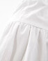 Фото #3 товара ASOS DESIGN midi cotton clean prairie skirt in white