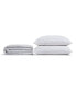 Signature Plush Allergy Free Bedding Bundle which Includes 2 Medium Pillows and Mattress Pad, King + Queen