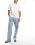 Фото #2 товара Pull&Bear carpenter cargo jeans in light blue