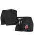 Фото #1 товара Women's Heathered Black Wisconsin Badgers Performance Cotton Shorts