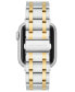 ფოტო #3 პროდუქტის Men's Silver-Tone and Gold-Tone Stainless Steel Link Band Compatible with 42mm, 44mm, 45mm, Ultra, Ultra2 Apple Watch