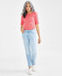 ფოტო #1 პროდუქტის Women's Mid-Rise Relaxed Girlfriend Jeans, Created for Macy's