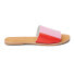 Фото #1 товара BEACH by Matisse Bonfire Slide Flat Womens Pink, Red Casual Sandals BONFIRE-857