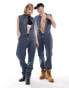 Calvin Klein Jeans sleeveless zip denim jumpsuit in grey wash - ASOS Exclusive Graue Jeans, L - фото #2