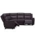 Фото #3 товара Addyson 117" 5-Pc. Leather Sectional with 2 Zero Gravity Recliners with Power Headrests, Created for Macy's