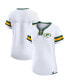 ფოტო #1 პროდუქტის Women's White Green Bay Packers Sunday Best Lace-Up T-shirt