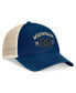 Фото #3 товара Men's Navy Michigan Wolverines Heritage Waylon Trucker Adjustable Hat