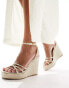 Фото #8 товара Glamorous Wide Fit espadrille wedge heeled sandals in gold
