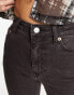 Фото #10 товара Weekday Glow high waist flared stretch jeans in black lux