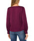 Women's Cowlneck Blouson-Sleeve Blouse