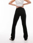 Фото #3 товара Topshop Hourglass stretchy velvet cord flare trouser in black